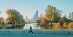 Runner on River in Chicago